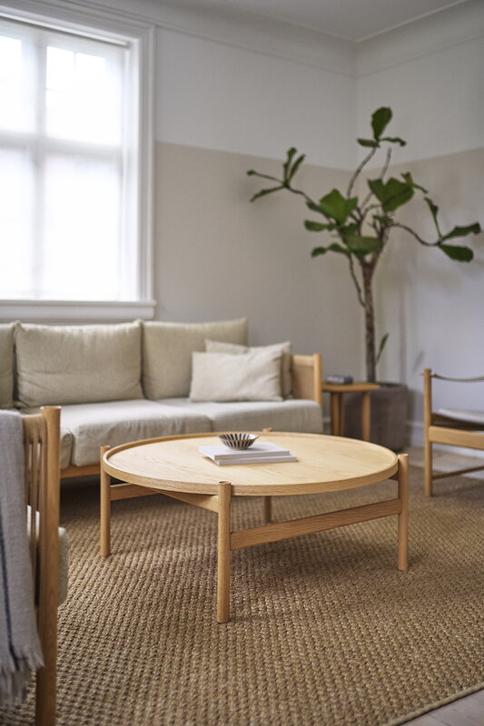 Brdr. Krüger HB coffee table, 100 cm, oiled oak, decoration image