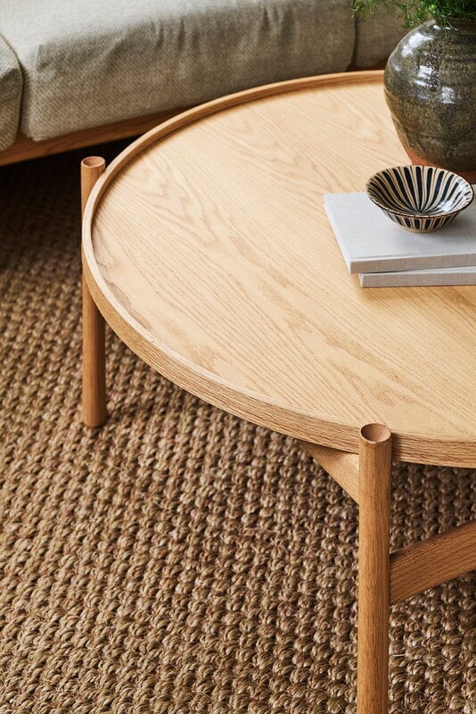 Brdr. Krüger HB coffee table, 100 cm, oiled oak, decoration image