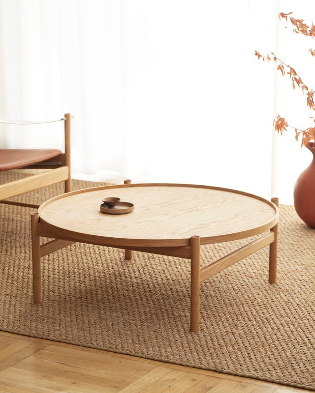Brdr. Krüger HB coffee table, 100 cm, oiled oak, decoration image