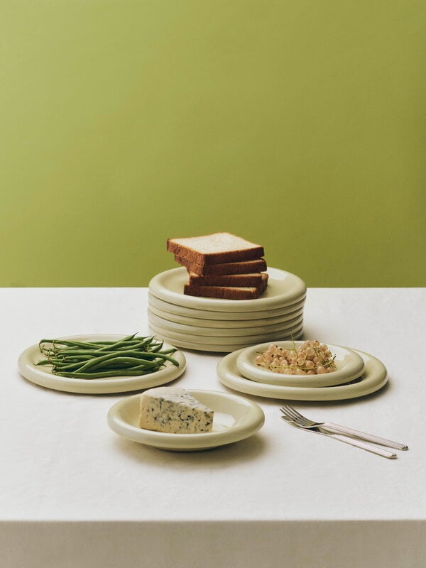 HAY Assiette Barro, ensemble de 2, 24 cm, pistache, image décorative