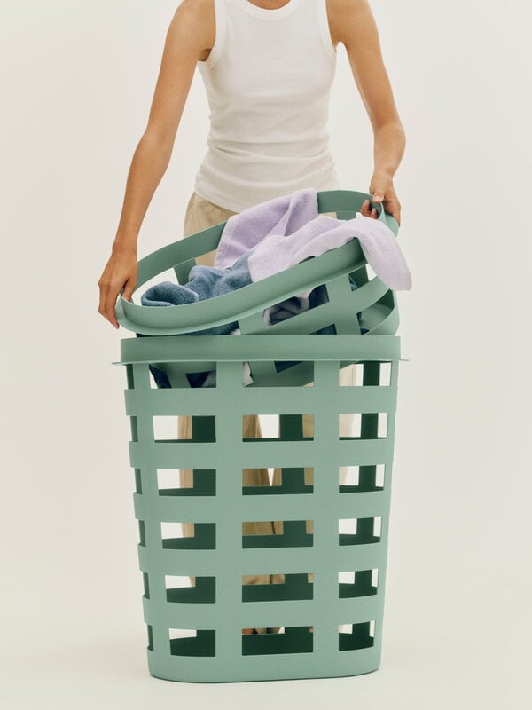 HAY Basket recycled, large, green, decoration image