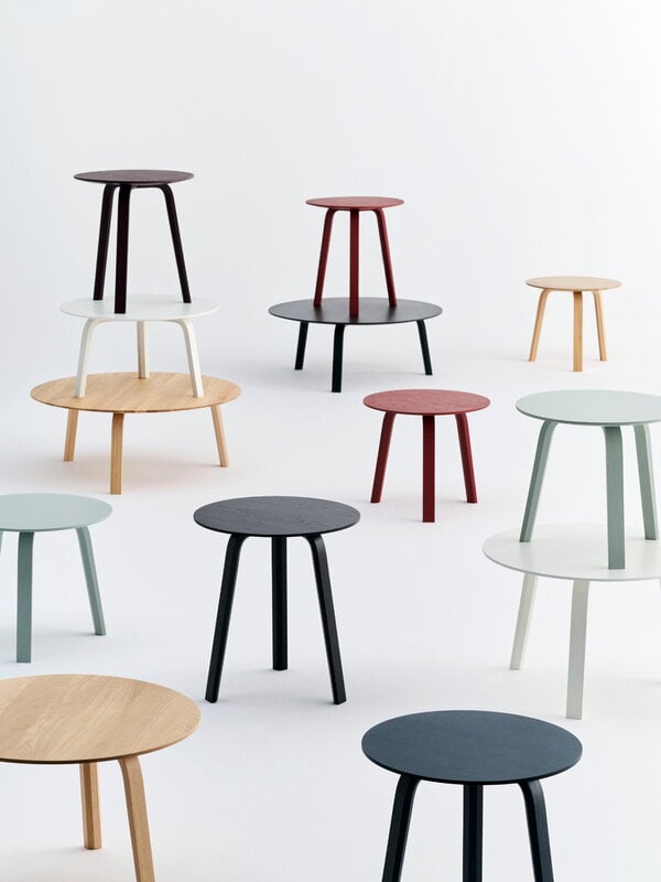 HAY Bella coffee table 80 cm, low, lacquered oak | Finnish Design Shop