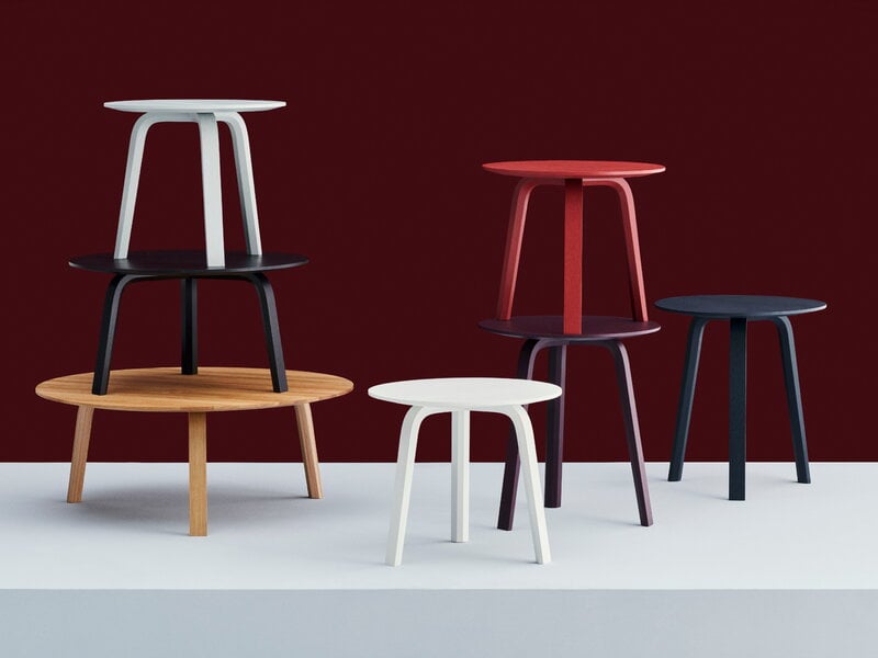 HAY Bella coffee table 45 cm, high, dark bordeaux | Finnish Design