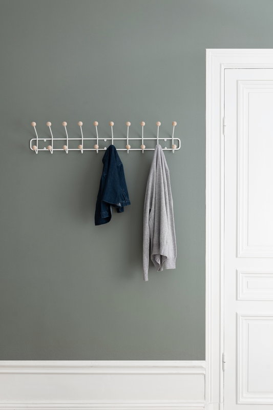 Maze Bill Horizontal coat rack, L, white | Finnish Design Shop