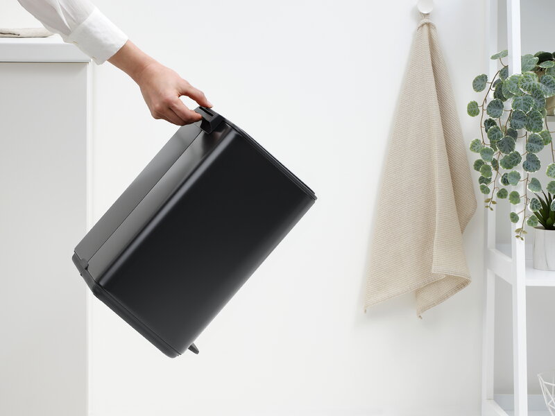 Brabantia Bo Pedal Bin, 12 L, matt black, decoration image