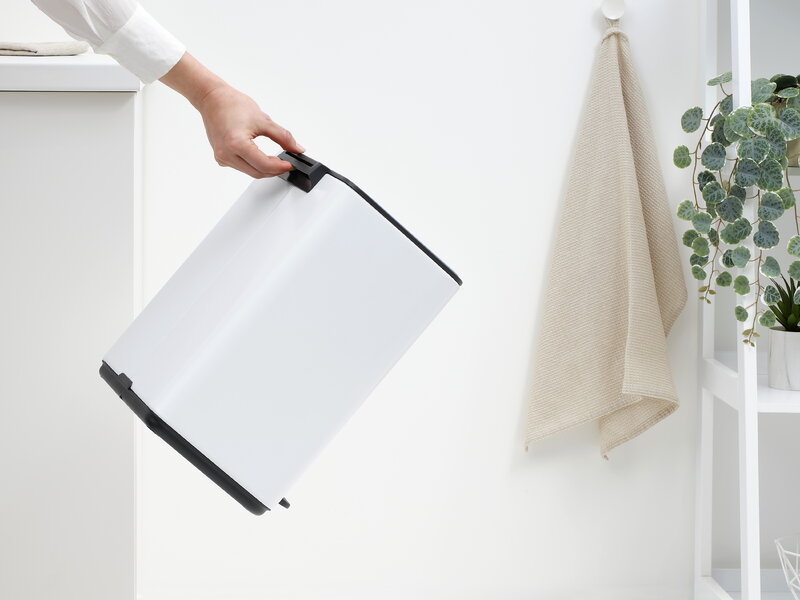 Brabantia Bo Pedal Bin, 12 L, white, decoration image