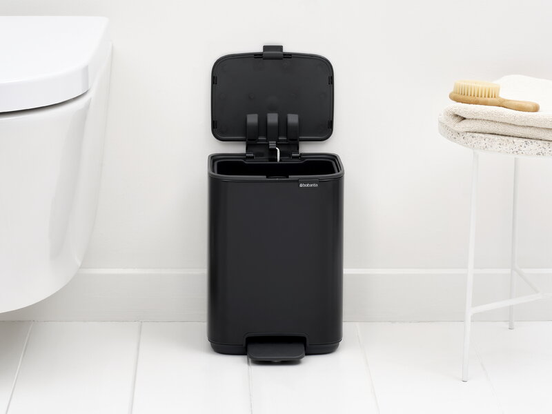 Brabantia Bo Pedal Bin, 4 L, matt black, decoration image