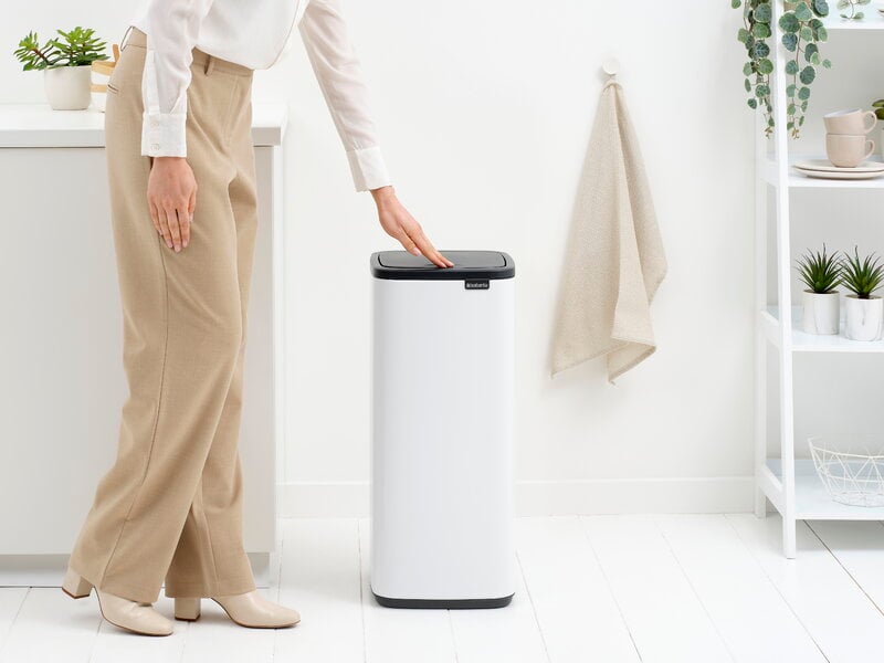 Brabantia Bo Touch Bin, 30 L, blanco, vista 17