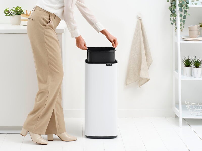 Brabantia Bo Touch Bin, 30 L, blanco, vista 13
