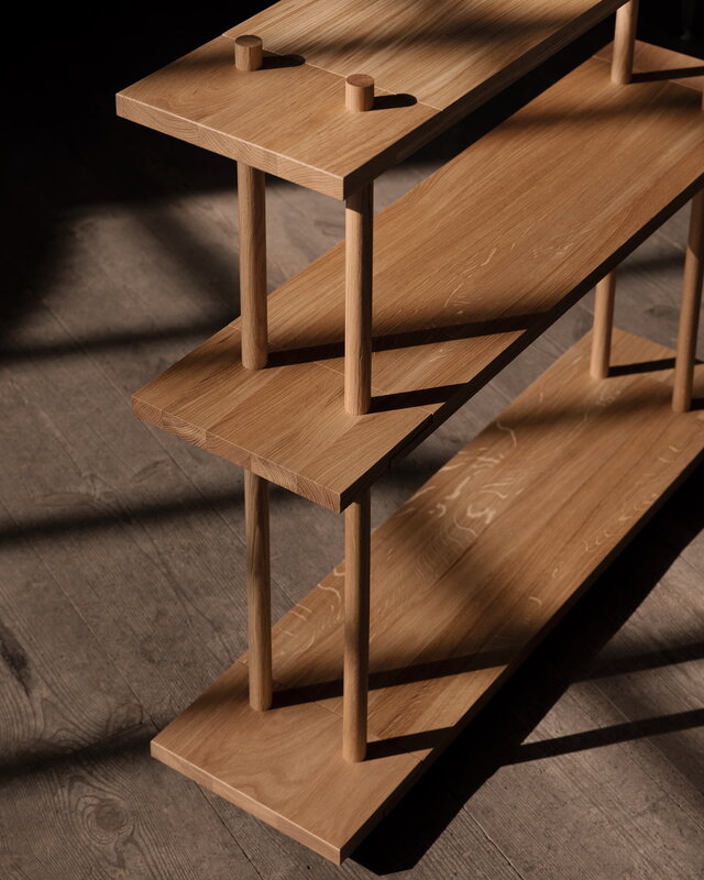 Fogia Bond W406 shelf, lacquered oak, view 5