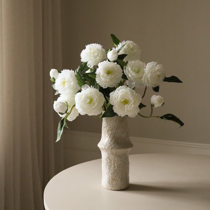 Botané Peony ramo, blanco, vista 2