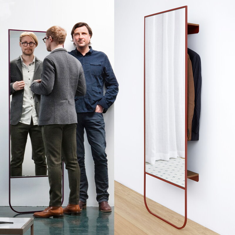 Asplund Tati H mirror, brown red, decoration image