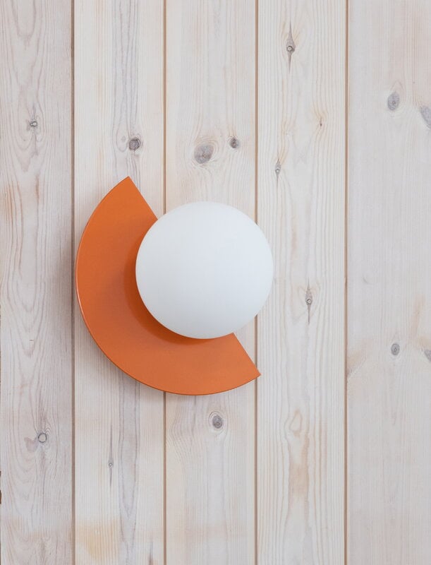 Swedish Ninja Applique murale Candy Little Circle 180 S, câblée, orange vif, image décorative
