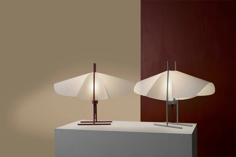 Motarasu Cho table lamp, white - matcha, decoration image