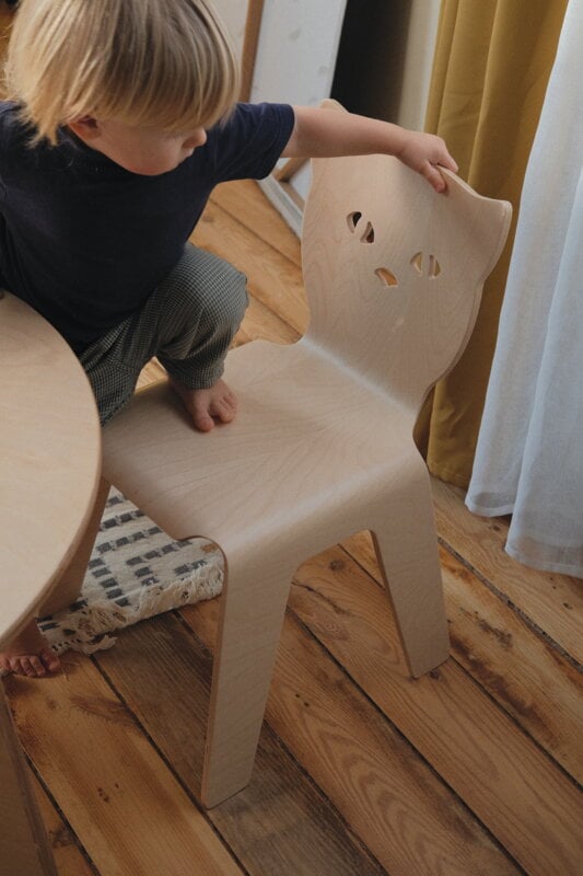 Articul Creatures chair, cat, birch veneer, view 7