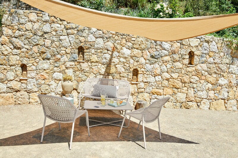 Fermob Croisette fauteuil bas, 4 pcs, gris argile, image décorative
