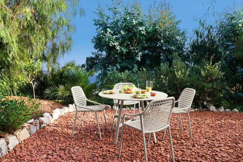 Fermob Croisette dining armchair, 2 pcs, clay grey, decoration image