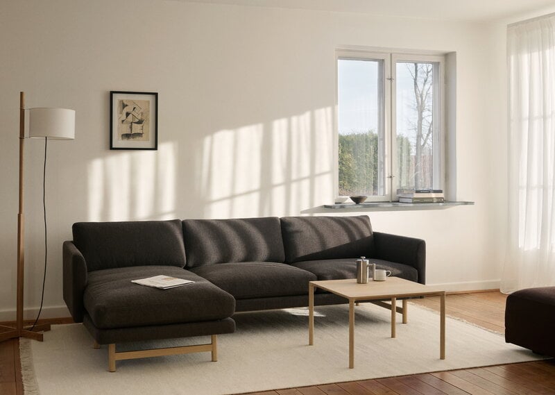 Fredericia Piloti Wood sohvapöytä, 63 x 63 x 35 cm, vaalea öljytty tammi, näkymä 2