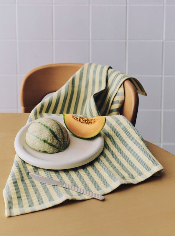 HAY Canteen strofinaccio da cucina, 52 x 80 cm, verde - giallo, vista 2