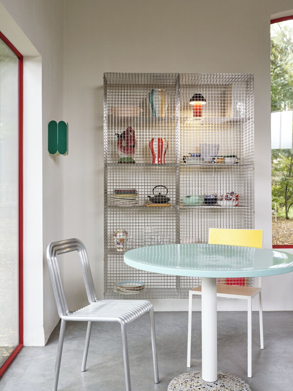 HAY Ceramic table, 90 cm, light mint, decoration image
