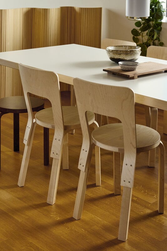 Artek Aalto chair 66, birch, view 2