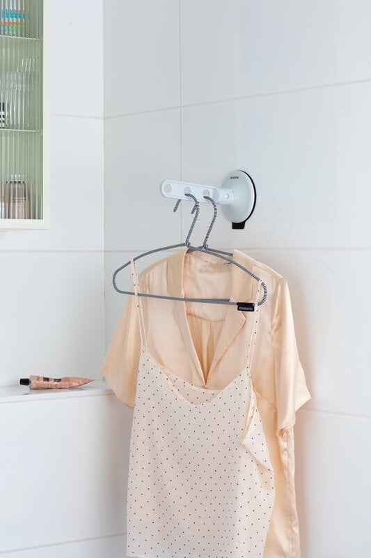 Brabantia Clothes hook with suction cup, light grey, decoration image