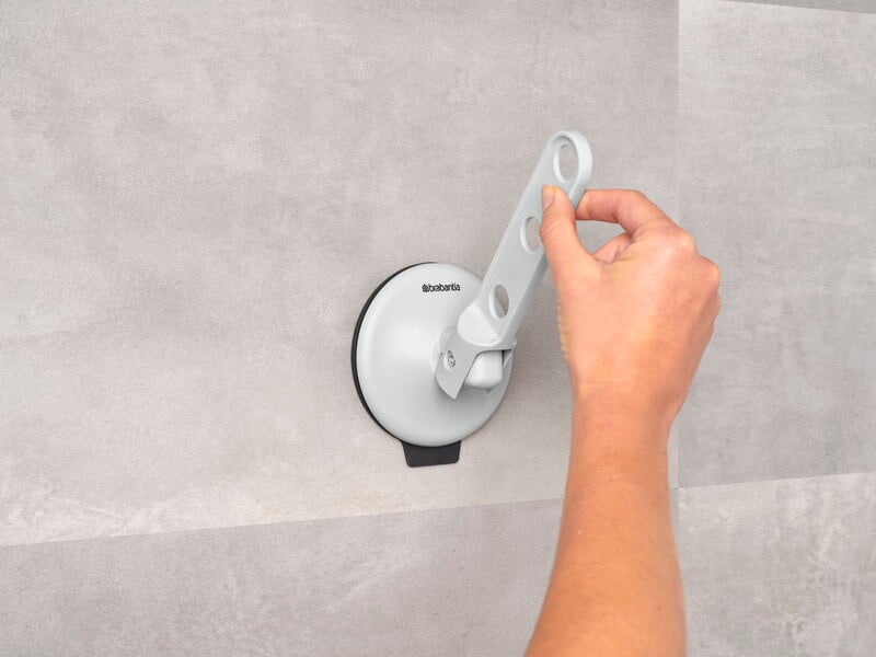 Brabantia Clothes hook with suction cup, light grey, decoration image