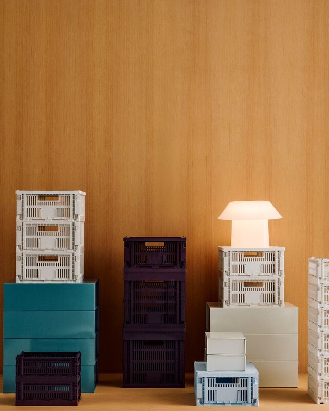 HAY Colour Storage box, L, ocean blue, decoration image