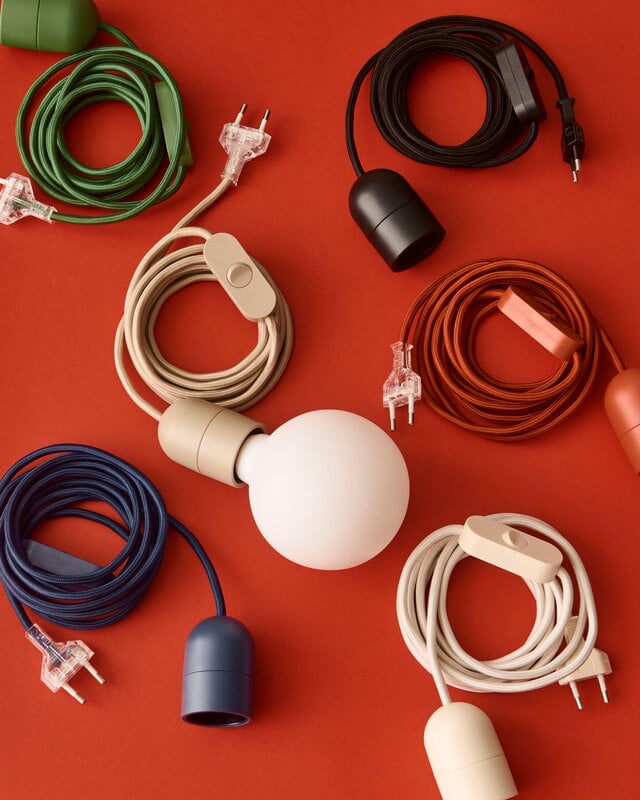 HAY Common table cord set, soft black | Finnish Design Shop