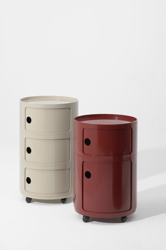 Kartell Componibili Big storage unit, 3 modules, taupe, decoration image