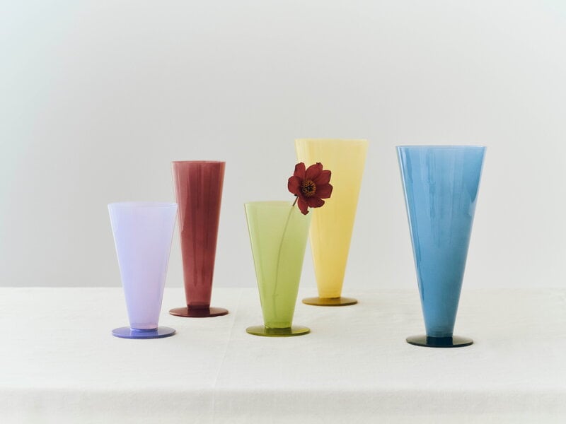 HAY Conical vase, medium, rose - dark red, decoration image