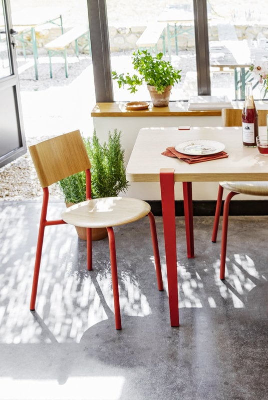 udskiftelig melodrama Primitiv TIPTOE Table and desk leg 75 cm, 1 piece, terracotta red | Finnish Design  Shop