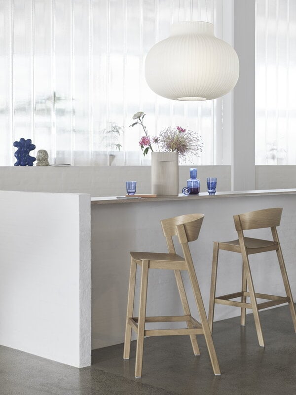 Muuto Cover Bar Stool 75 Cm Black, Bar Stools In South Jersey