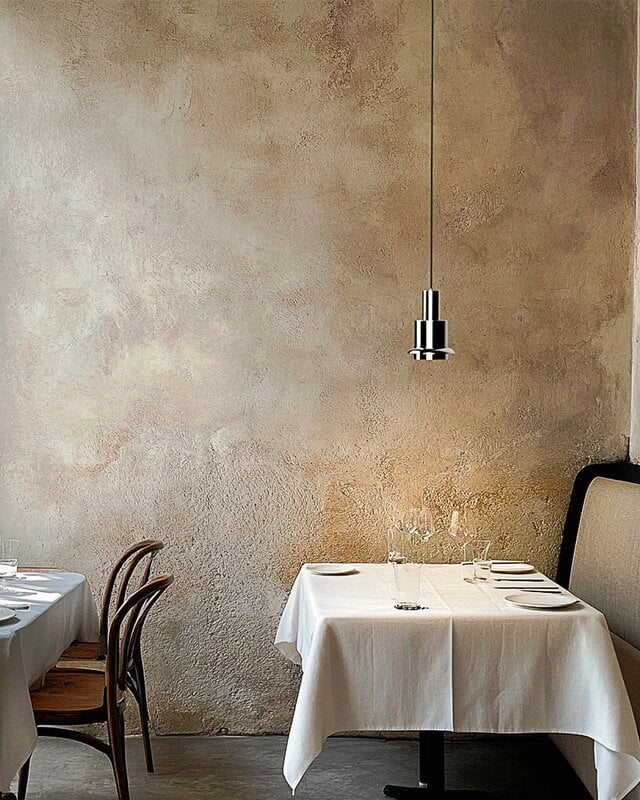DCWéditions Chaumont pendant lamp, 15 cm, nickel - nickel ring, decoration image