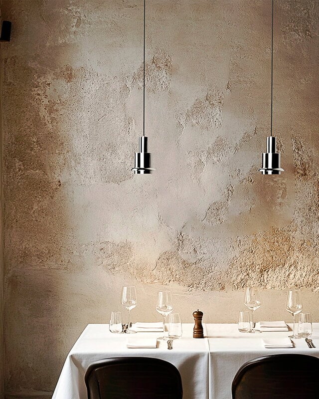 DCWéditions Chaumont pendant lamp, 15 cm, nickel - nickel ring, decoration image