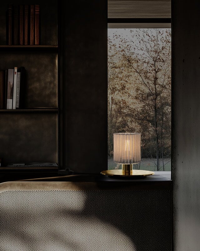 DCWéditions In the Sun 220 table lamp, gold - silver, decoration image