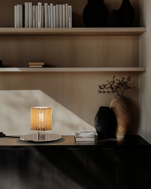 DCWéditions Lampe de table In the Sun 220, argent - or, image décorative