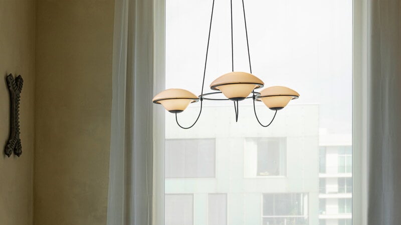 DCWéditions In The Air 3 chandelier, white, view 12