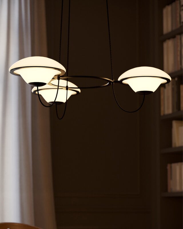 DCWéditions In The Air 3 chandelier, white, view 6