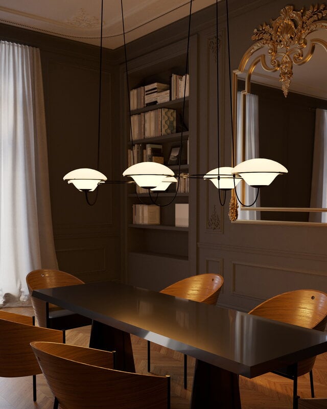 DCWéditions In The Air 3 chandelier, white, view 16