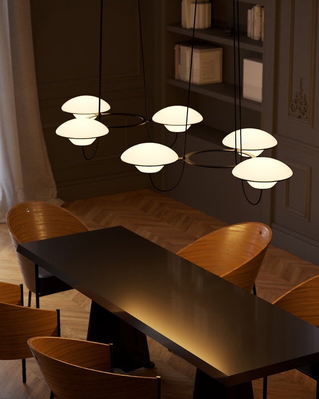 DCWéditions In The Air 3 chandelier, white, view 11