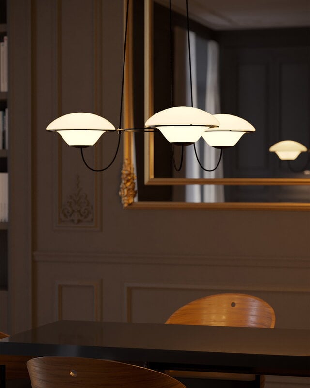 DCWéditions In The Air 3 chandelier, white, view 2