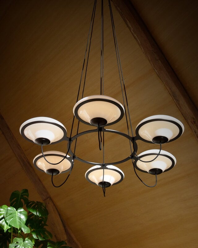 DCWéditions In The Air 6 chandelier, white, view 12
