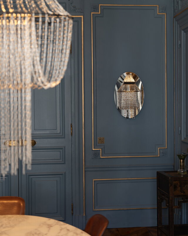 DCWéditions Lampe C Wandleuchte, Edelstahl - schwarz, dekorationsbild