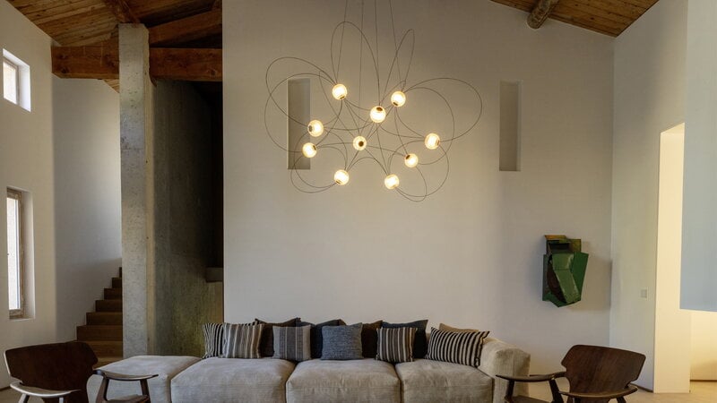 DCWéditions Munari 10 pendant lamp, black, decoration image