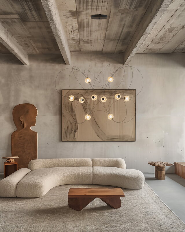 DCWéditions Munari 10 pendant lamp, black, decoration image