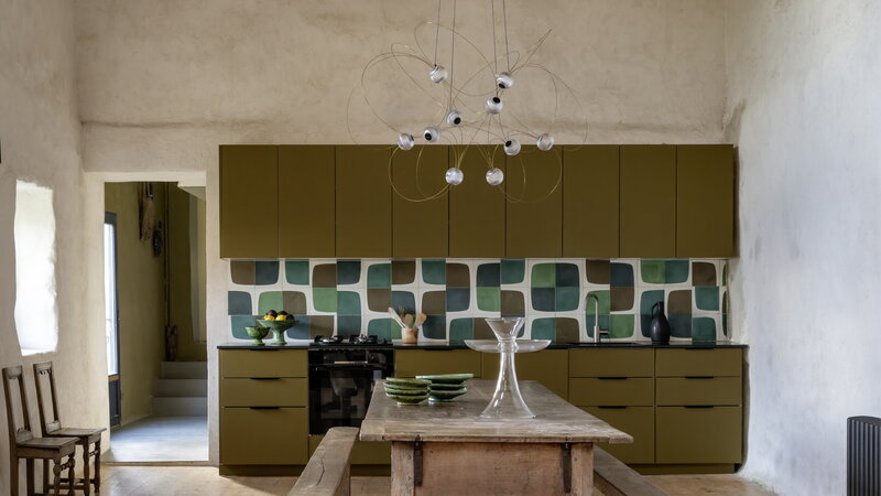 DCWéditions Munari 10 pendant lamp, gold, decoration image