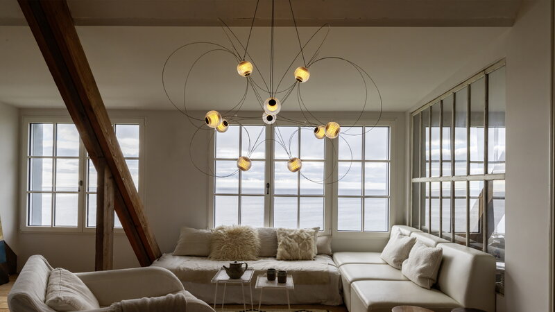DCWéditions Munari 10 pendant lamp, black, decoration image