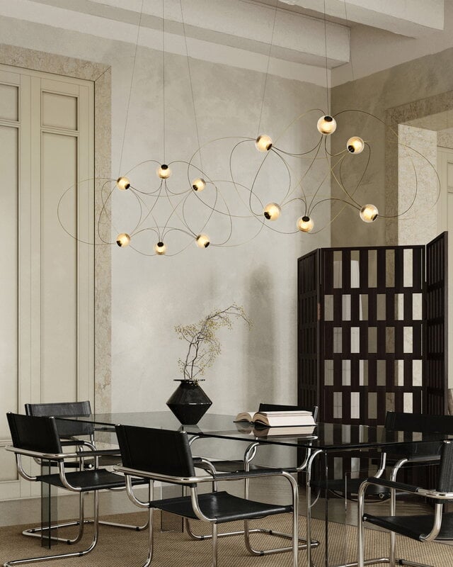 DCWéditions Munari 6 lampada a sospensione, oro, immagine decorativa