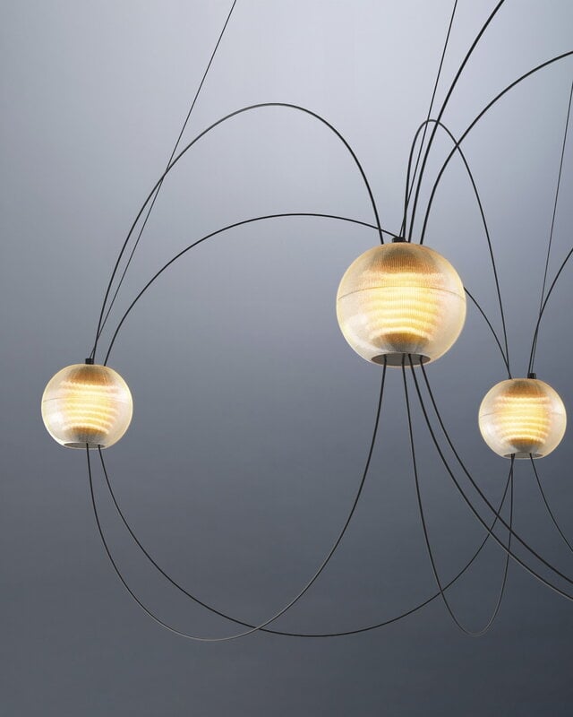 DCWéditions Munari 8 pendant lamp, black, decoration image